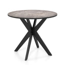 36-Inch Mid Century Modern Kitchen Table with Faux Marble Tabletop and Solid Rubber Wood Legs-White by DirectDeals