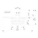 36" Mirelle Farmhouse Downrod Mount Ceiling Fan with Lighting and Remote Control