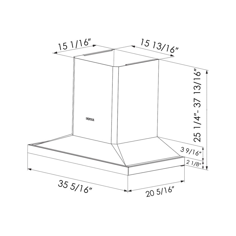 36" Wall Mount Perimeter Vent Series | EMS9026