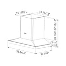 36" Wall Mount Perimeter Vent Series | EMS9026