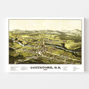 Vintage Map of Goffstown, New Hampshire 1887