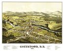 Vintage Map of Goffstown, New Hampshire 1887