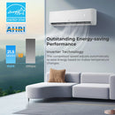 36000 BTU 2 Zone 21.5 SEER2 Mini Split AC with Heat Pump