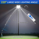 3600W Commercial Solar Street Light , 120000LM Parking Lot Light Commercial Dusk to Dawn With Remote