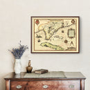 Vintage Map of Florida 1591