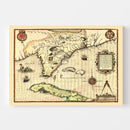 Vintage Map of Florida 1591