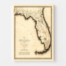 Vintage Map of Florida 1823