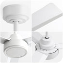 52" Ceiling Fan Without Light with Remote Control and Reversible DC Motor by HouseOfZazla