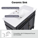 Bathroom Vanity With Sink, Freestanding Cabinet & Drawers by HouseOfZazla