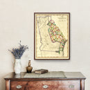Vintage Map of Georgia 1810