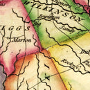 Vintage Map of Georgia 1810