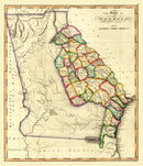 Vintage Map of Georgia 1810