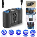 Wearable Waist Fan with 16000mAh Power Bank & Dual Turbines
