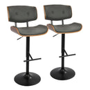 Lombardi - Mid Century Modern Adjustable Barstool by HouseOfZazla