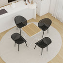 2 Piece Durable Single Chair With Hollow Out Design