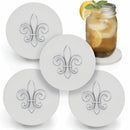 Fleur de Lis Drink Coasters by McCarter Coasters