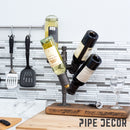 Wine Holder By PIPE DECOR
