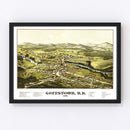 Vintage Map of Goffstown, New Hampshire 1887