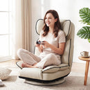 360 Degree Swivel Floor Gaming Chair with 6-Position Adjustable Backrest and Sponge Filling by LJGDeals