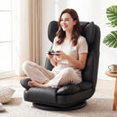360 Degree Swivel Floor Gaming Chair with 6-Position Adjustable Backrest and Sponge Filling by LJGDeals
