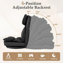360 Degree Swivel Floor Gaming Chair with 6-Position Adjustable Backrest and Sponge Filling by LJGDeals