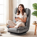 360 Degree Swivel Floor Gaming Chair with 6-Position Adjustable Backrest and Sponge Filling by LJGDeals