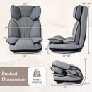360 Degree Swivel Floor Gaming Chair with 6-Position Adjustable Backrest and Sponge Filling by LJGDeals