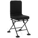 Swivel Folding Chair with Backrest and Padded Cushion by LJGDeals