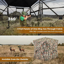 360° One Way See Through Hunting Blind Ground Blind with Portable Carrying Bag by LJGDeals