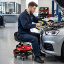 Rolling Mechanic Stool with Adjustable Height & Tool Trays by LJGDeals