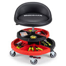 Rolling Mechanic Stool with Adjustable Height & Tool Trays