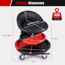 Rolling Mechanic Stool with Adjustable Height & Tool Trays by LJGDeals