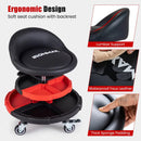 Rolling Mechanic Stool with Adjustable Height & Tool Trays by LJGDeals