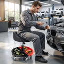 Rolling Mechanic Stool with Adjustable Height & Tool Tray by LJGDeals