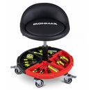 Rolling Mechanic Stool with Adjustable Height & Tool Tray by LJGDeals