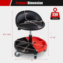 Rolling Mechanic Stool with Adjustable Height & Tool Tray by LJGDeals