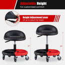 Rolling Mechanic Stool with Adjustable Height & Tool Tray by LJGDeals