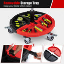 Rolling Mechanic Stool with Adjustable Height & Tool Tray by LJGDeals