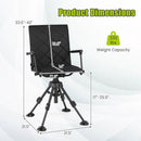 360° Swivel Hunting Seat with 5-Level Adjustable Height by LJGDeals