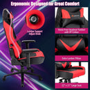 360¬∞ Swivel Computer Chair with Casters for Office Bedroom-Red by LJGDeals