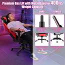 360¬∞ Swivel Computer Chair with Casters for Office Bedroom-Red by LJGDeals