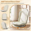 360° Swivel Floor Gaming Chair with Adjustable Backrest by LJGDeals