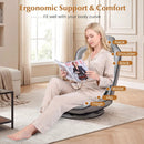 360° Swivel Floor Gaming Chair with Adjustable Backrest by LJGDeals