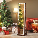 360¬∞ Swivel Freestanding Jewelry Cabinet with Lighted Full Length Mirror by LJGDeals