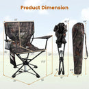 360¬∞ Swivel Hunting Chair Portable Foldable Hunting Chair Set of 2-Camo by LJGDeals