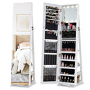 360¬∞ Swivel Jewelry Cabinet with Full Length Mirror by LJGDeals
