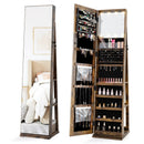 360¬∞ Swivel Jewelry Cabinet with Full Length Mirror by LJGDeals
