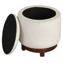 360° Swivel Velvet Foot Rest with Hidden Storage for Living Room by LJGDeals