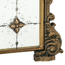Antique Arched Mirror With Metal Frame, Full Length Mirror For Living Room Bathroom Entryway - Gold by HouseOfZazla