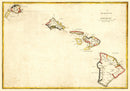 Vintage Map of Hawaii 1893